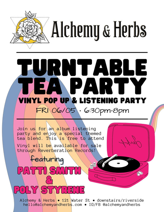 Turntable Tea Party featuring Patti Smith and Poly Styrene
