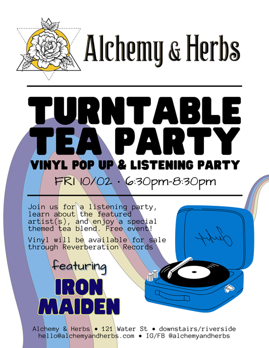 October Turntable Tea Party Featuring Iron Maiden